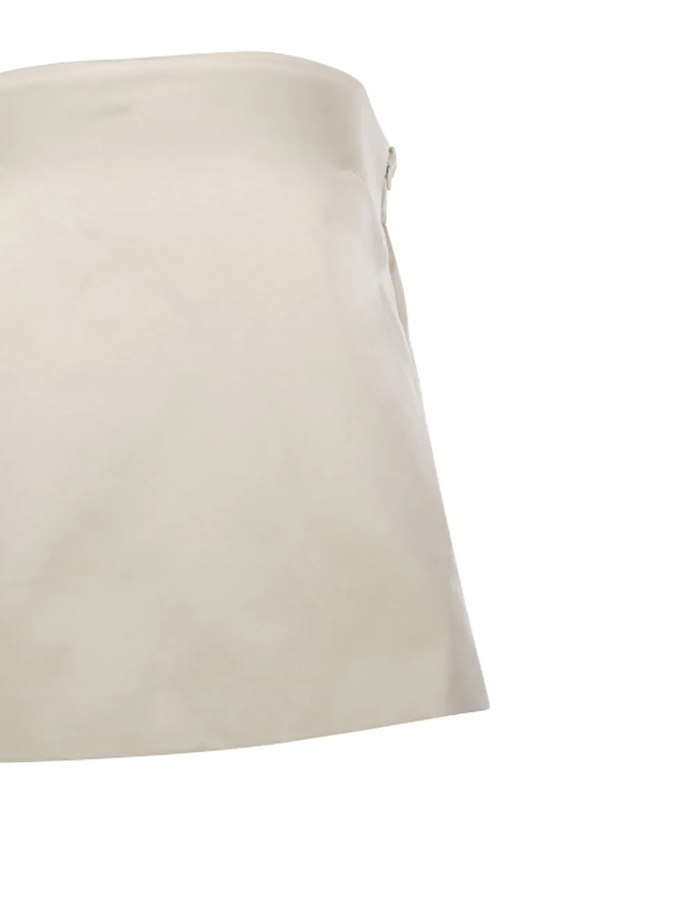 By Malene Birger Strapless satijnen top Beige