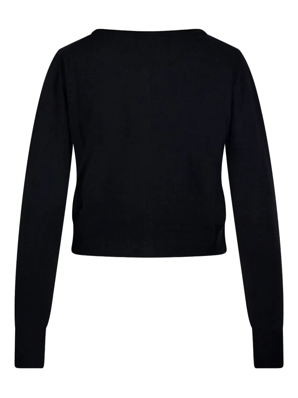 Roberto Collina Fijngeribbeld vest Zwart