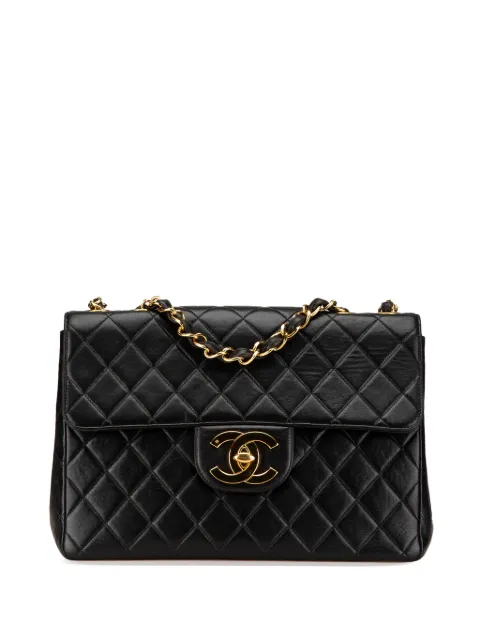 CHANEL Pre-Owned 1994-1996 Jumbo XL Classic Lambskin Single Flap shoulder bag