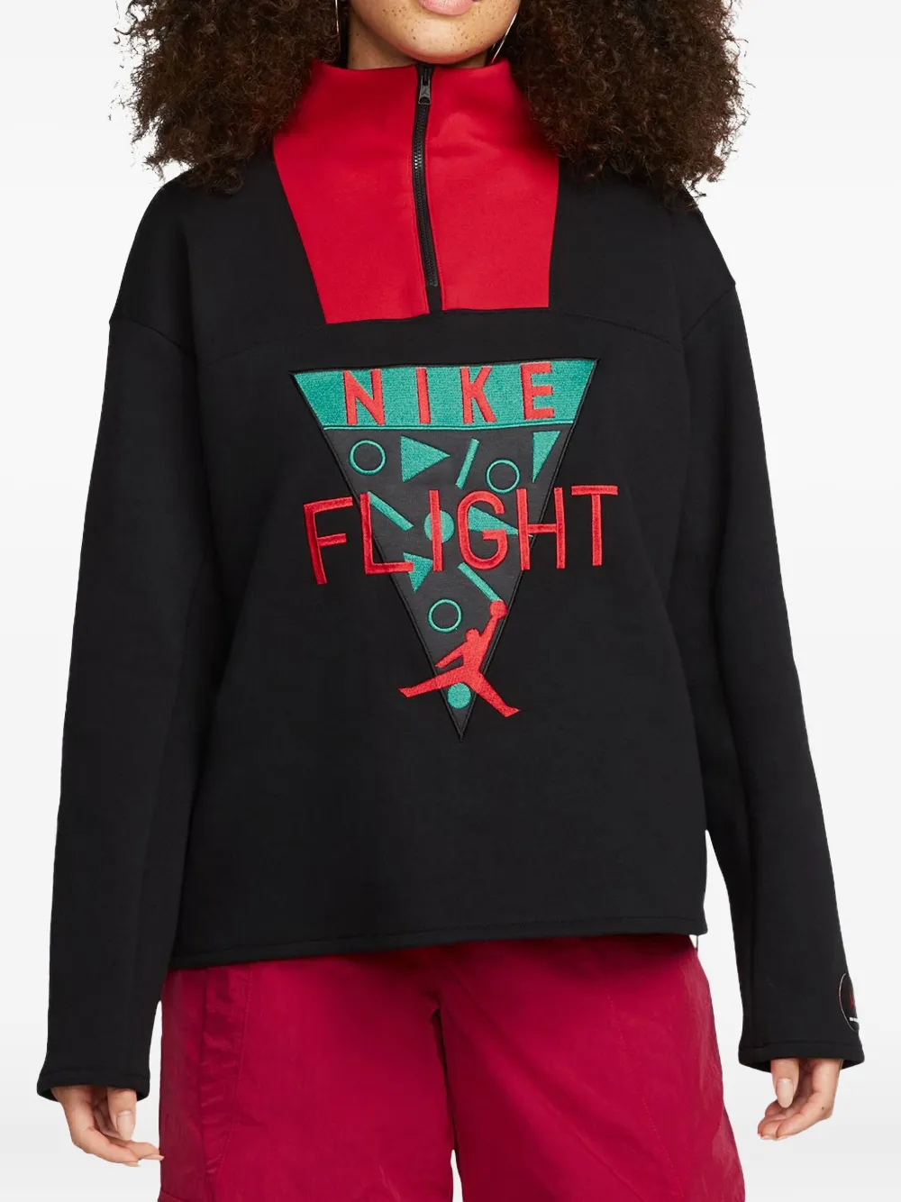 Jordan x Nina Chanel Abney "Black" sweater Zwart