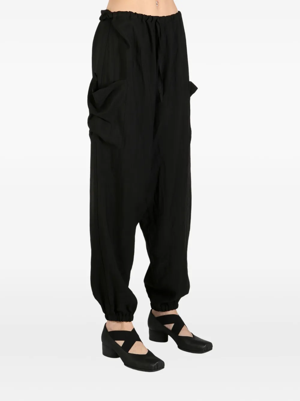 Yohji Yamamoto pockets-detail trousers Zwart