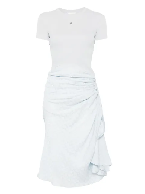 Givenchy Bi-material draped midi dress