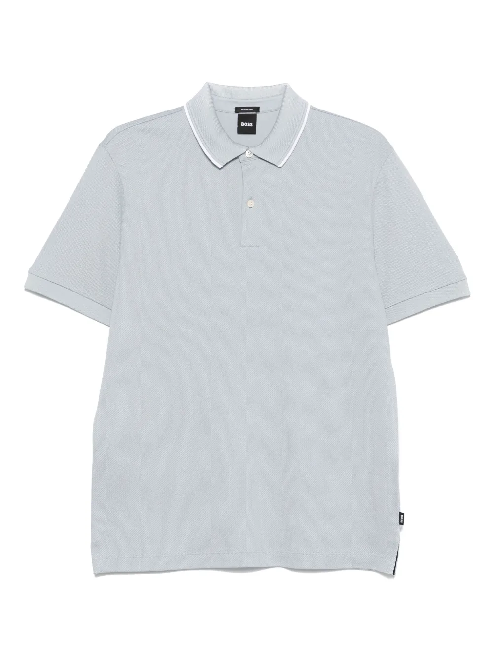 BOSS playera tipo polo texturizada | azul | Image 1