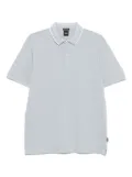 BOSS textured polo shirt - Blue