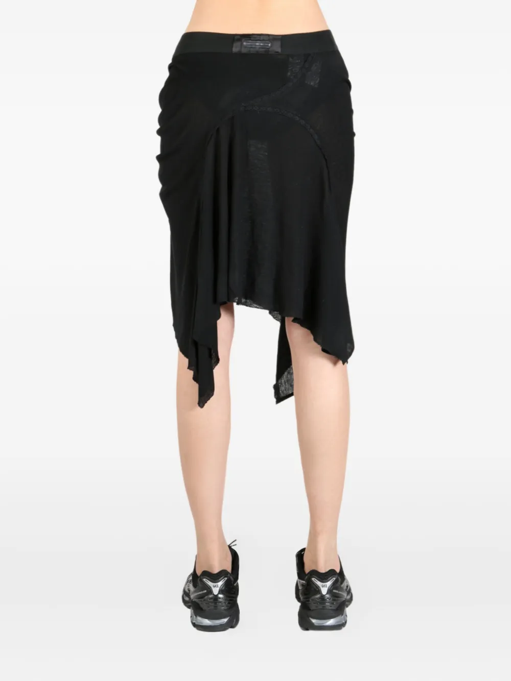 Hyein Seo ruched mini skirt Zwart