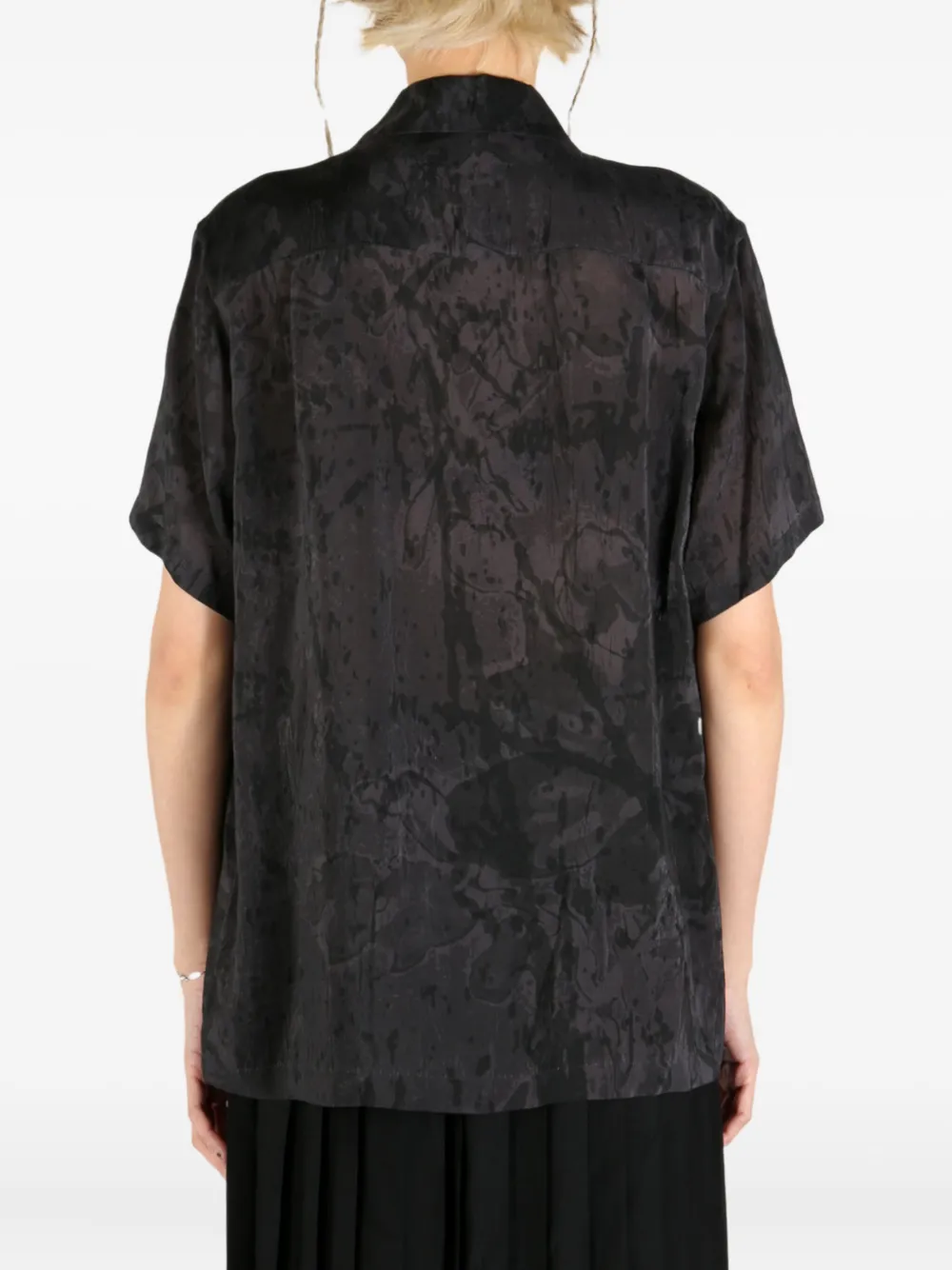 Y's abstract-print shirt Grijs