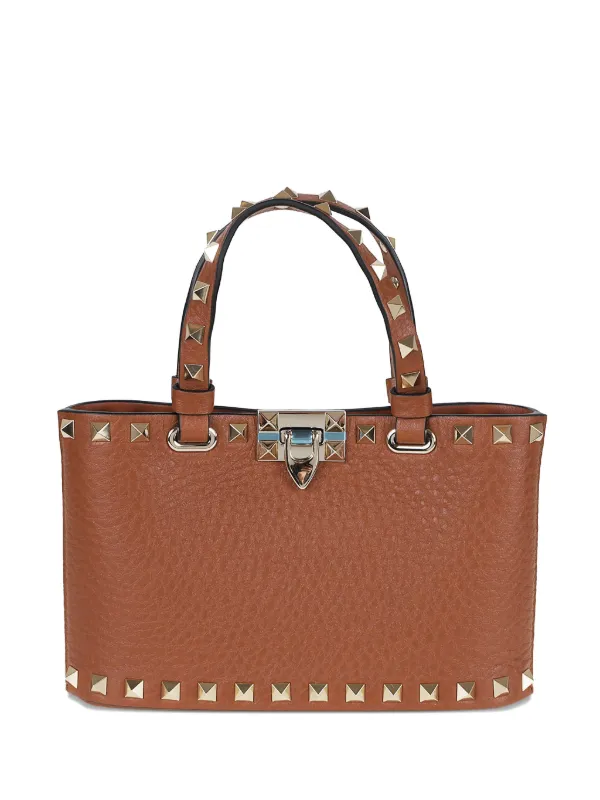 Valentino Garavani ミニ ロックスタッズ トートバッグ | ブラウン