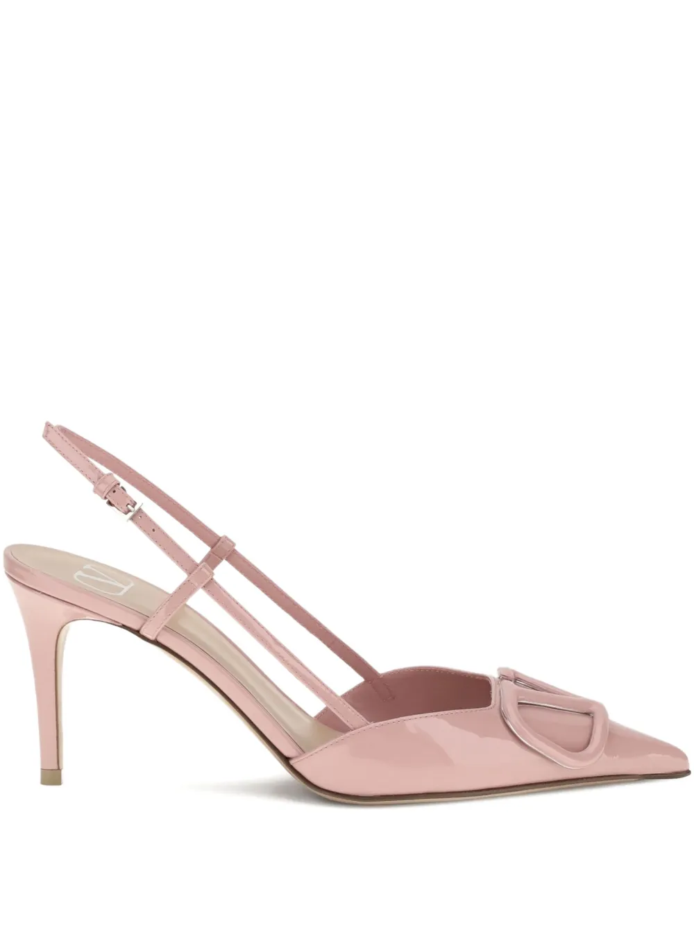Valentino Garavani 80mm VLogo Signature slingback pumps Roze