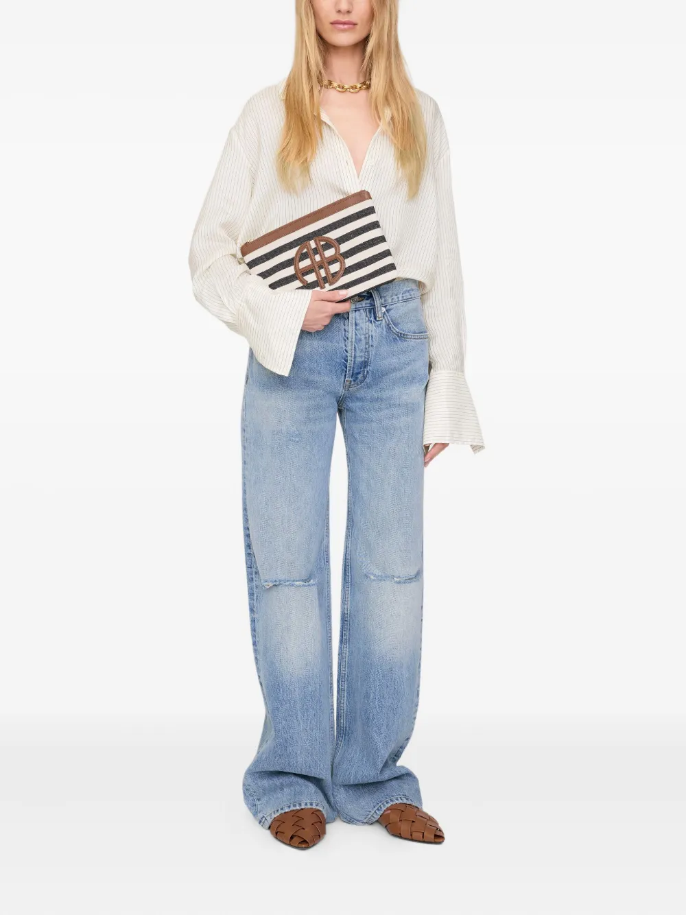ANINE BING Lili clutch - Zwart