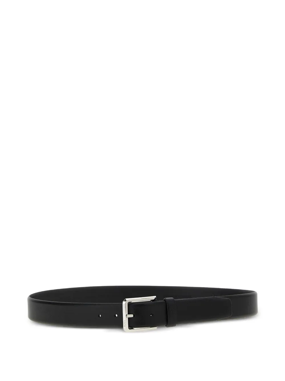 BOSS Caleb gladde leren riem Zwart
