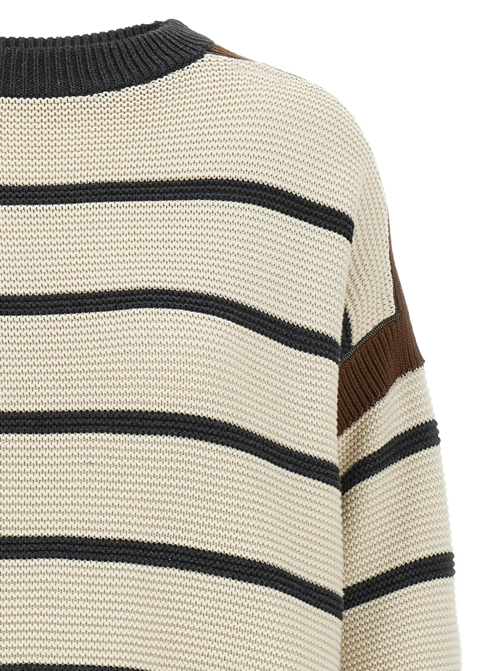 Brunello Cucinelli Monile Sweater Sweaters And Cardigans Beige In Neutrals