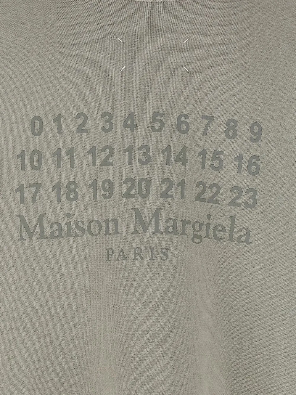 Maison Margiela Hoodie met nummerprint Grijs