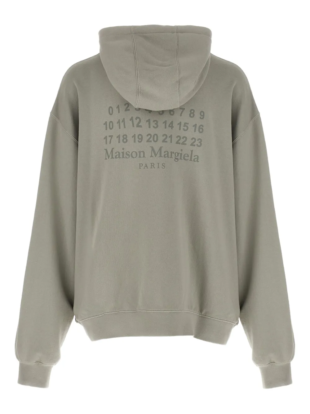 Maison Margiela Hoodie met nummerprint Grijs