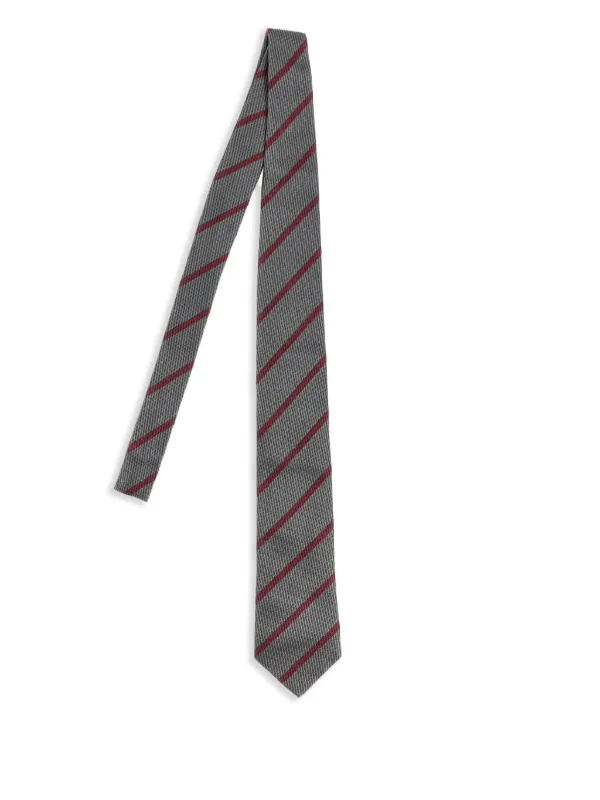 ブルネロクチネリ　ネクタイ　グレー Brunello Cucinelli シルク ネクタイ | グレー | FARFETCH JP