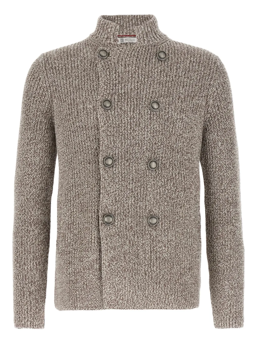 Brunello Cucinelli mélange-effect cardigan | Neutrals | Image 1