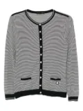 Louis Vuitton Pre-Owned 2007 striped cardigan - Black