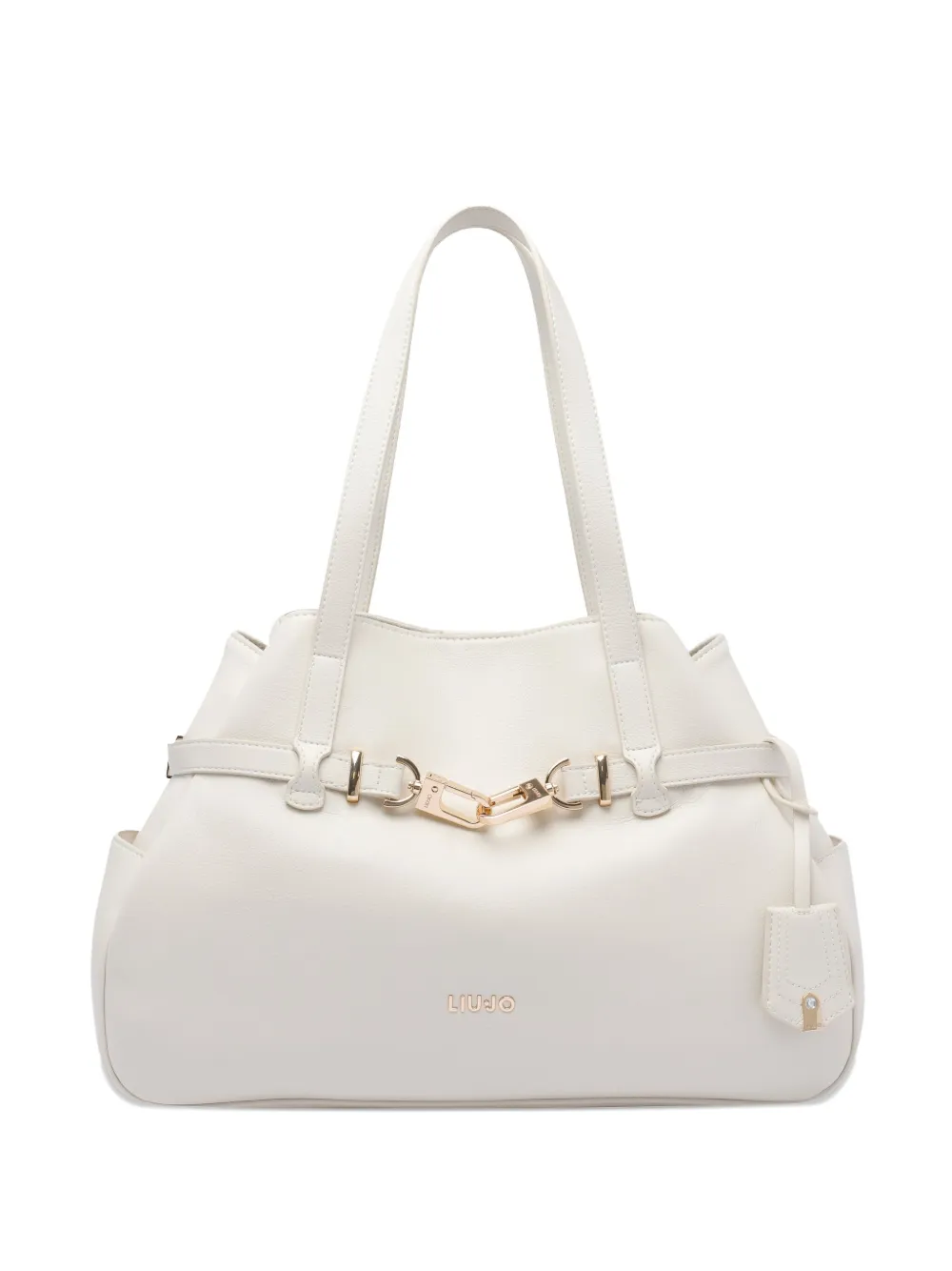 LIU JO sac porté épaule à plaque logo | blanc | Image 1