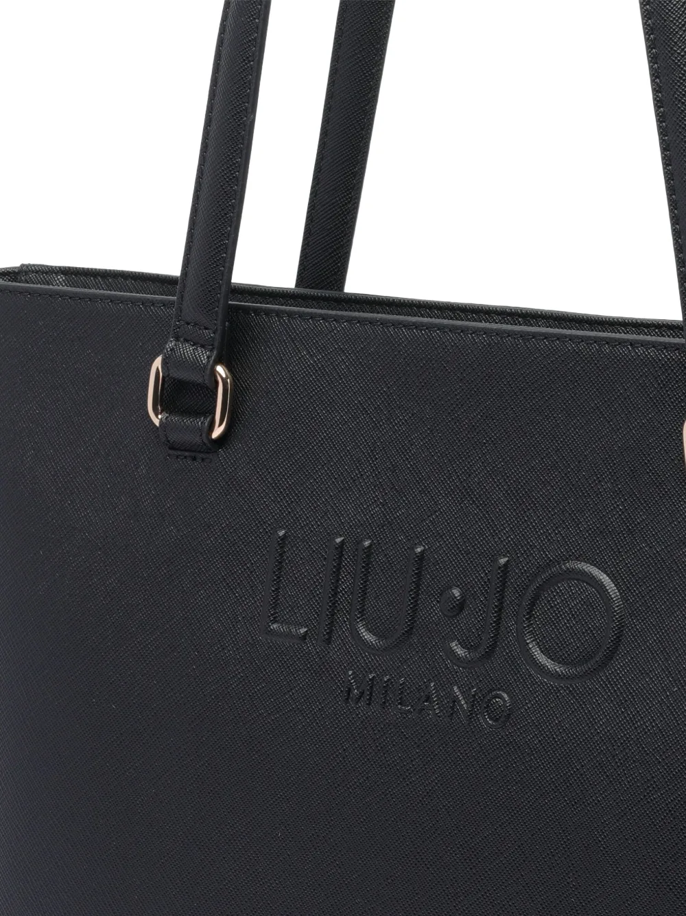 LIU JO Shopper met logo-reliëf Zwart