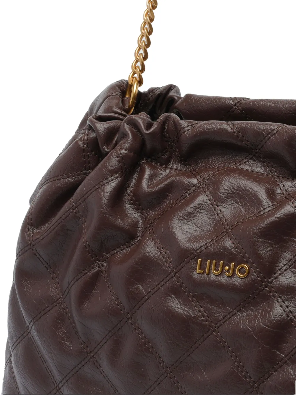 LIU JO Schoudertas met logo Bruin