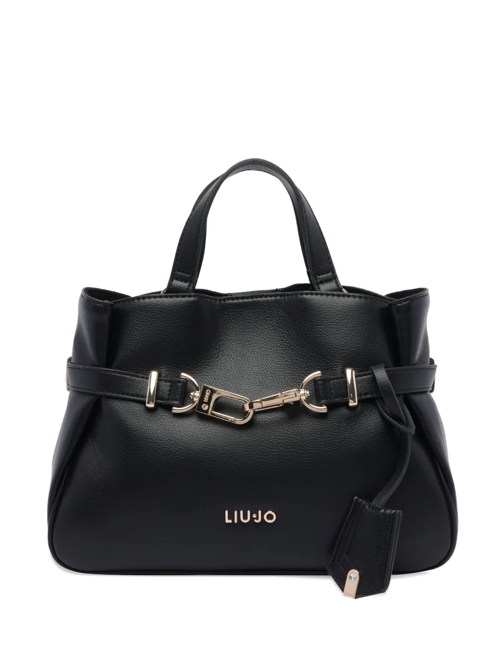 LIU JO logo-lettering tote bag | Black | Image 1