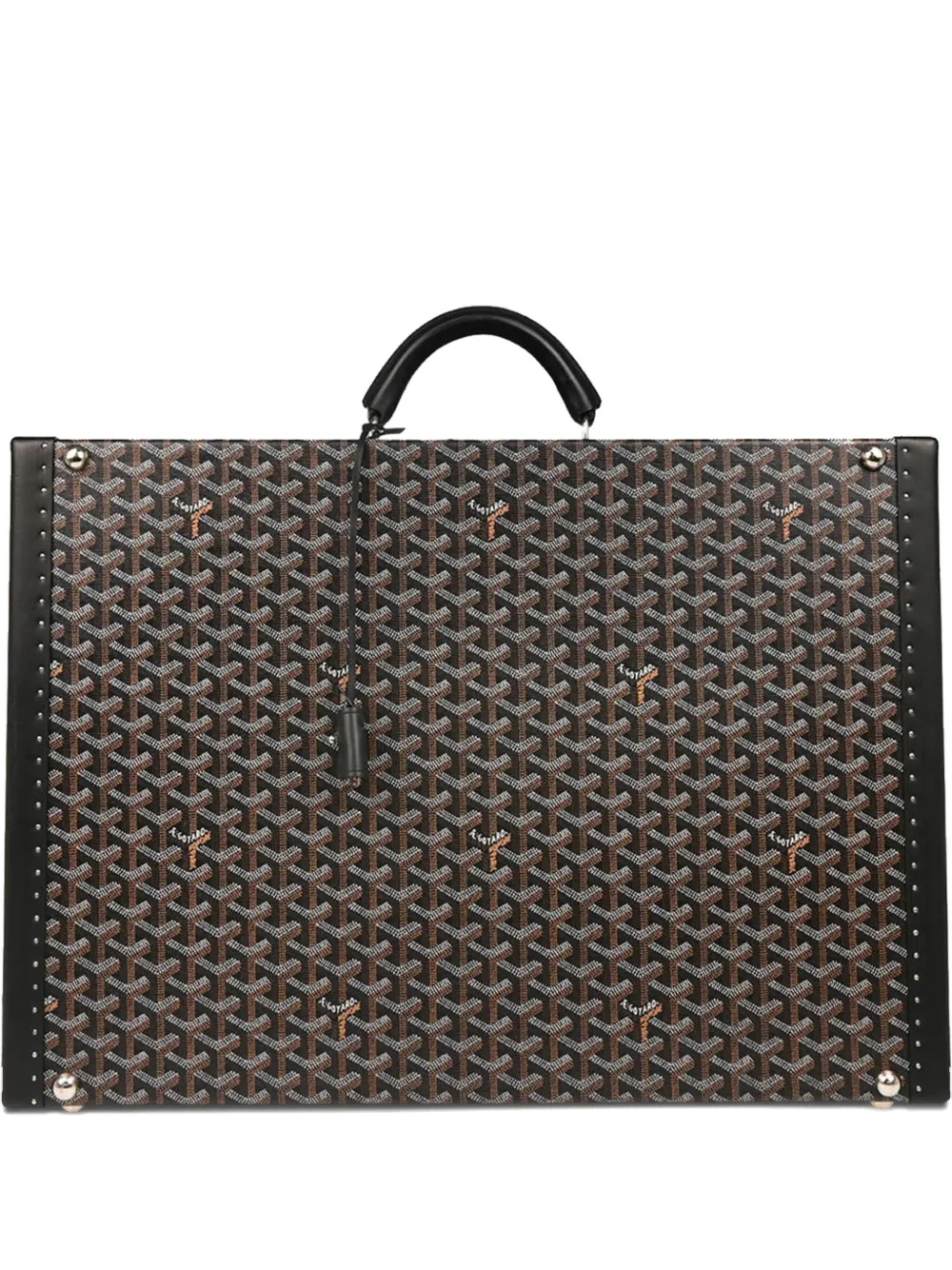 Goyard Pre-Owned 2012 printed suitcase | Black | Image 1