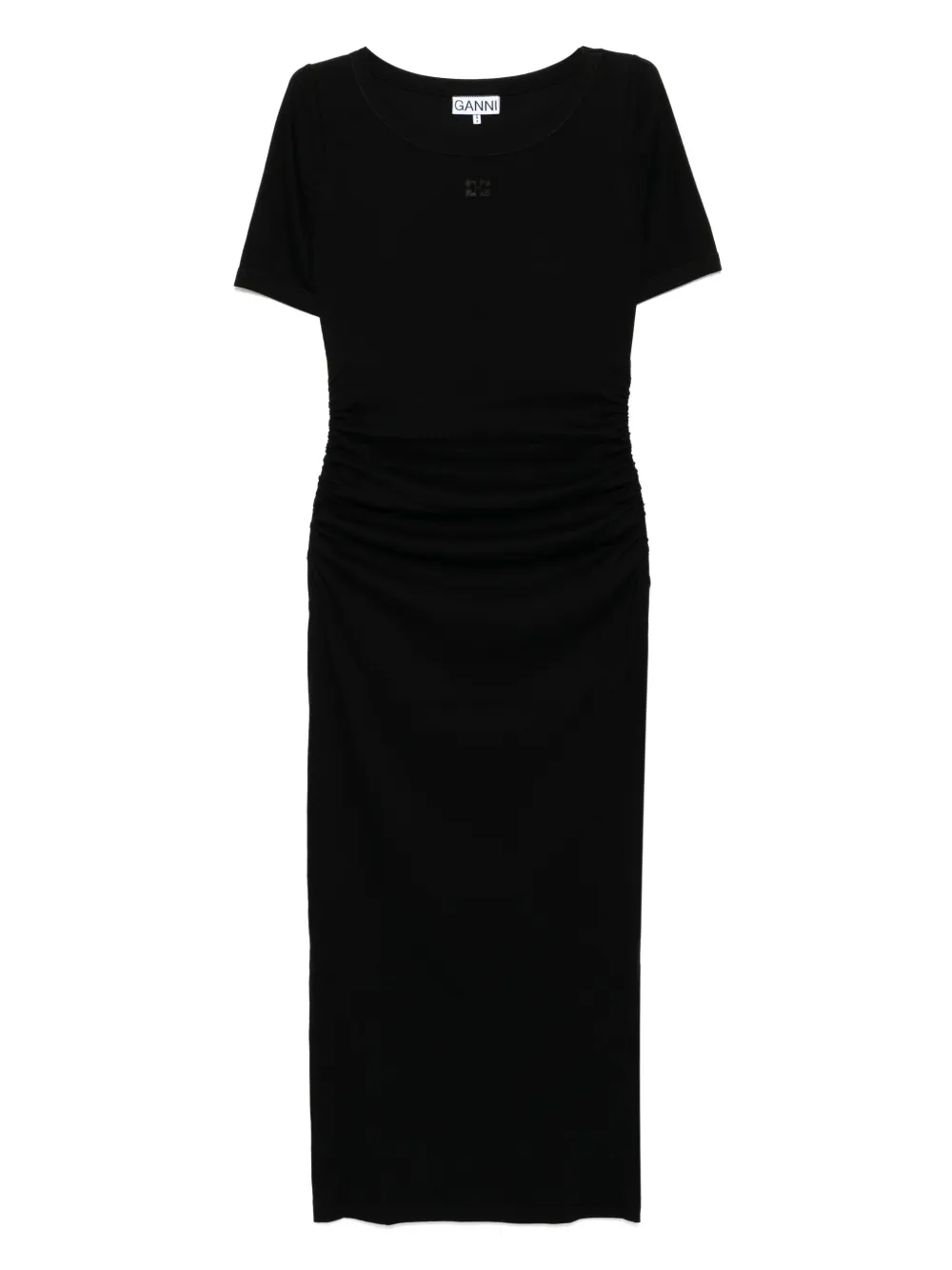GANNI ribbed dress | Black | Image 1