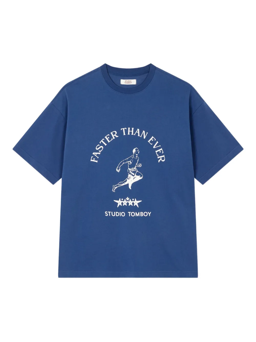 STUDIO TOMBOY playera con estampado gráfico | azul | Image 1