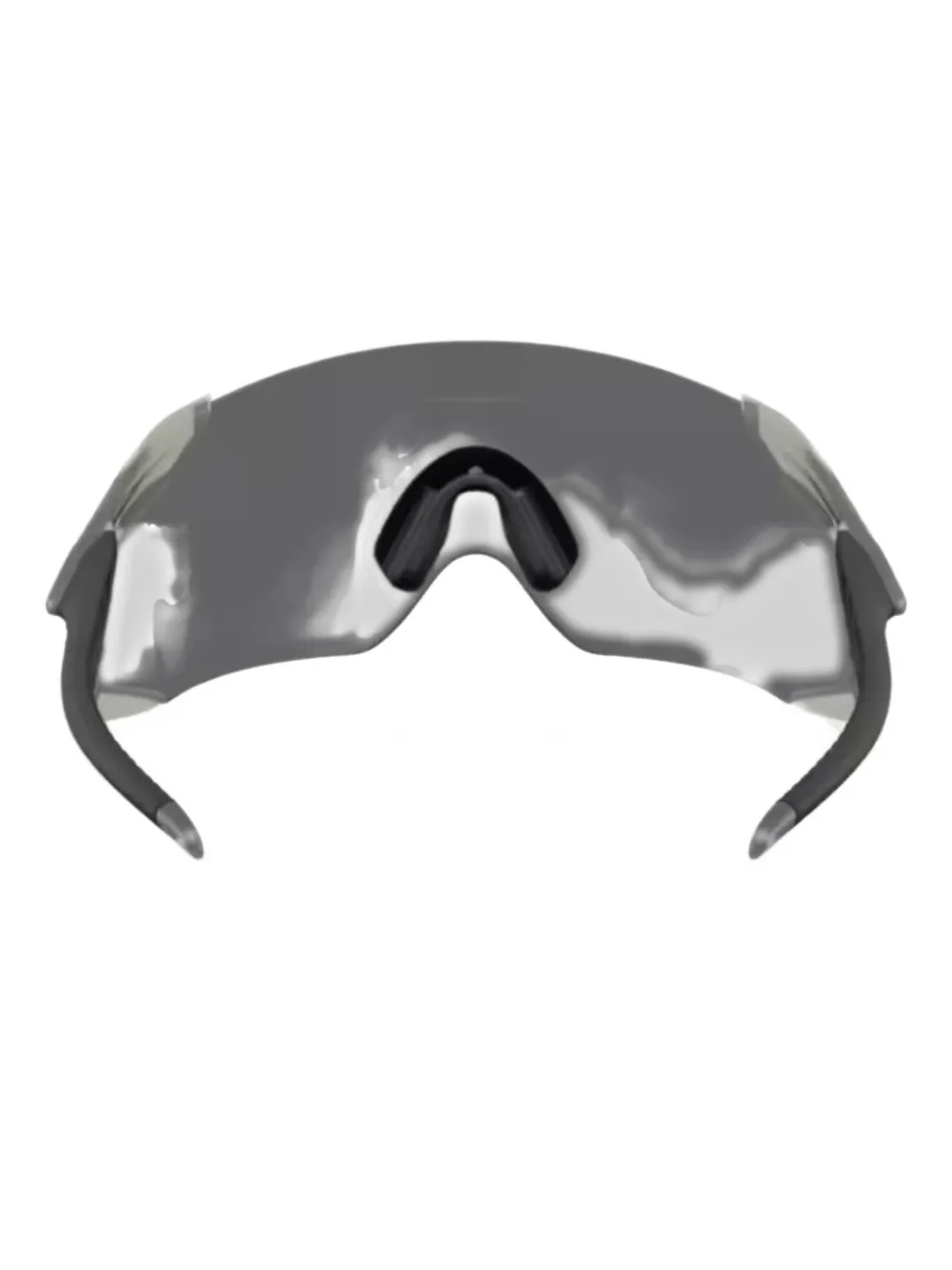Oakley Zonnebril met geometrisch shield montuur - Zwart