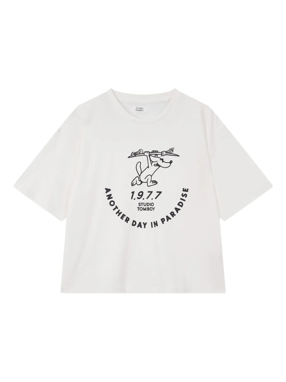 STUDIO TOMBOY playera con estampado gráfico | blanco | Image 1