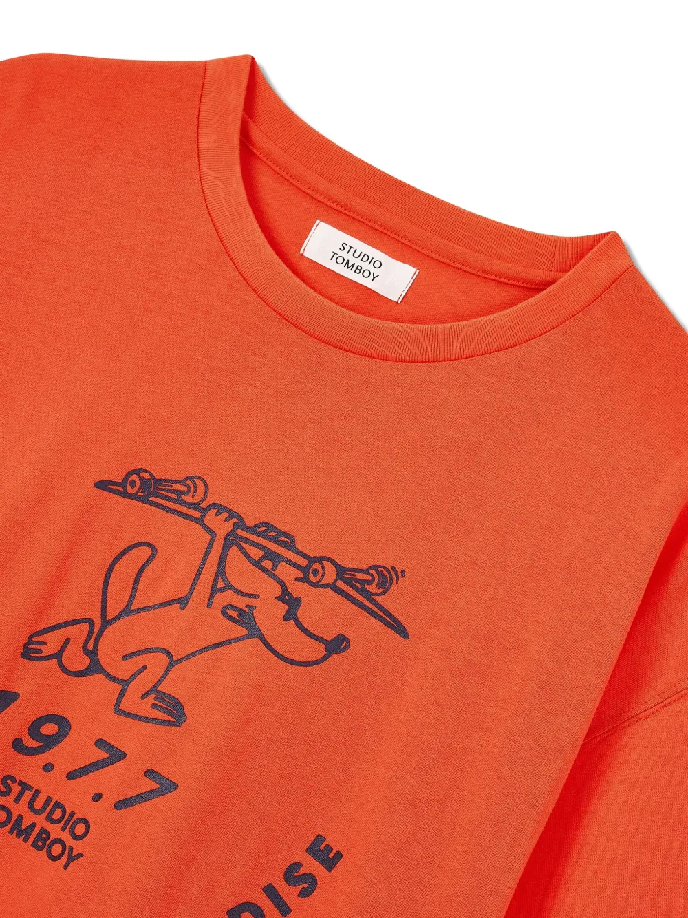 STUDIO TOMBOY T-shirt met grafische print Oranje