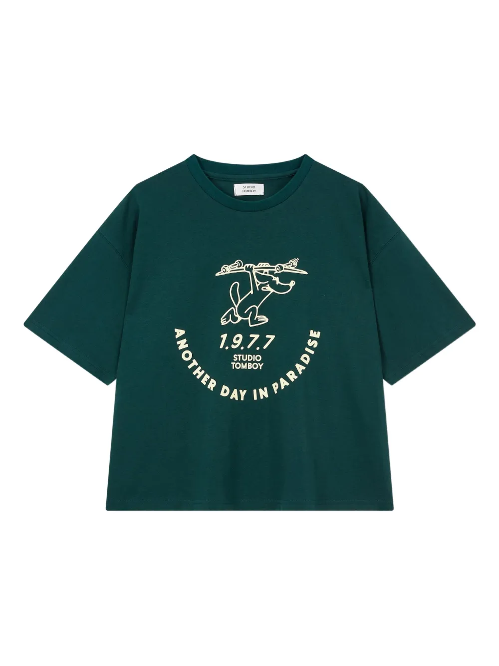 STUDIO TOMBOY graphic-print T-shirt | Green | Image 1