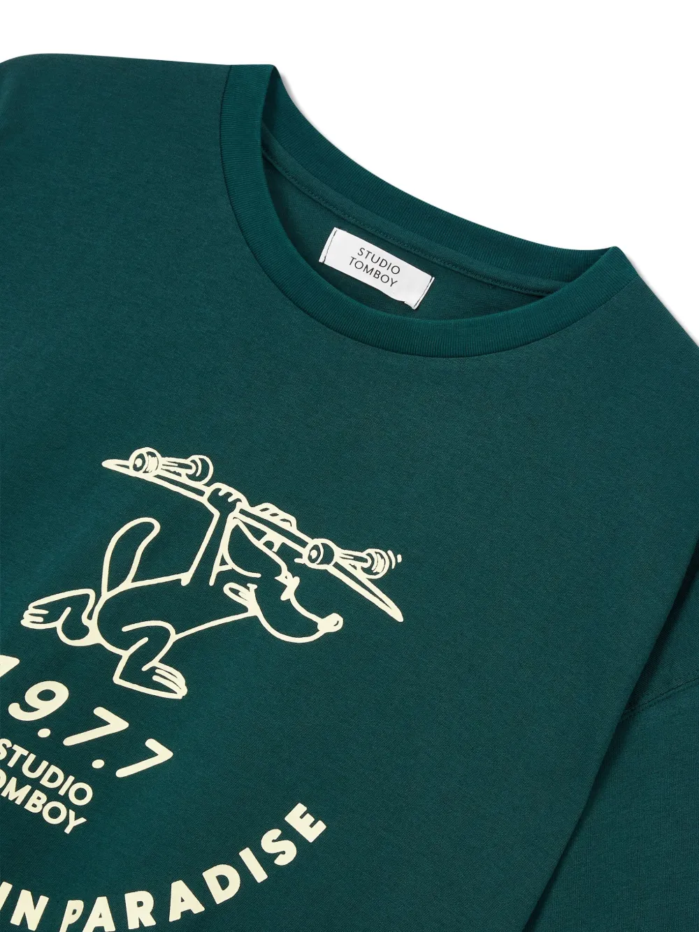 STUDIO TOMBOY T-shirt met grafische print Groen