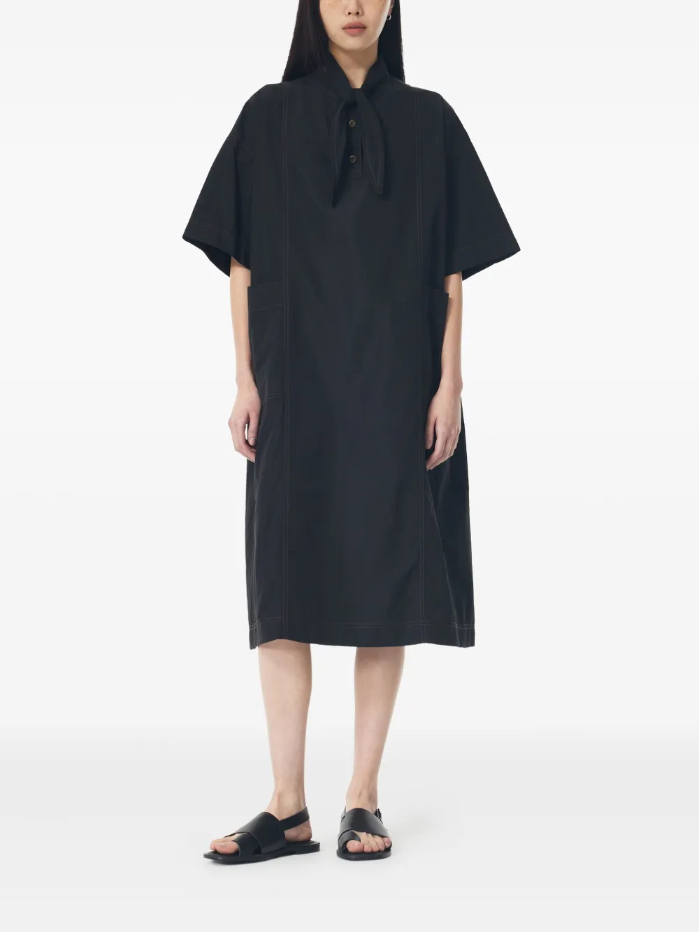 STUDIO TOMBOY collared dress - Zwart