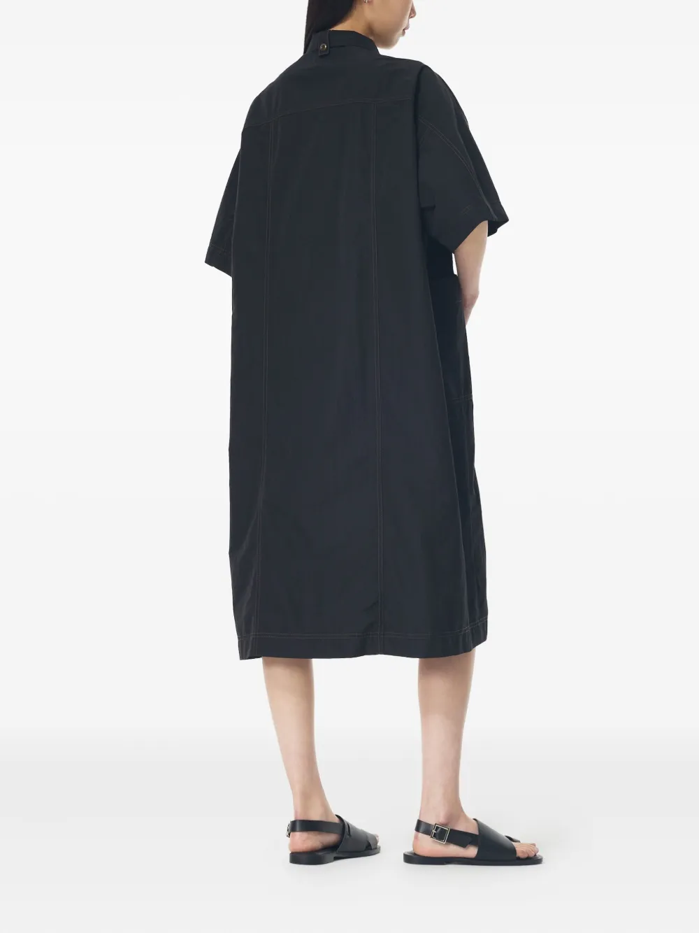 STUDIO TOMBOY collared dress Zwart