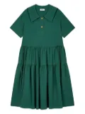 STUDIO TOMBOY tiered button-up shirt dress - Green