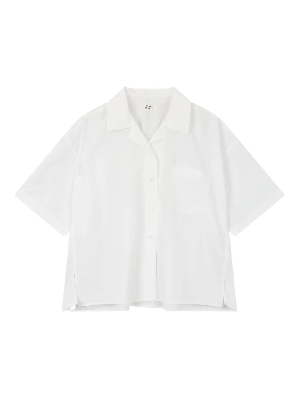 STUDIO TOMBOY short-sleeve button-up shirt | White | Image 1