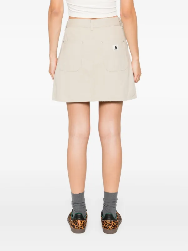 Carhartt WIP Maeve Double Mini Skirt | Neutrals | FARFETCH AU