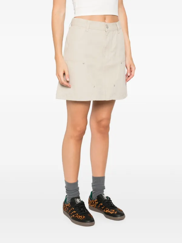 Carhartt WIP Maeve Double Mini Skirt | Neutrals | FARFETCH AU