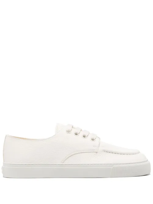 Prada baskets en cuir - Blanc - Prada - Modalova