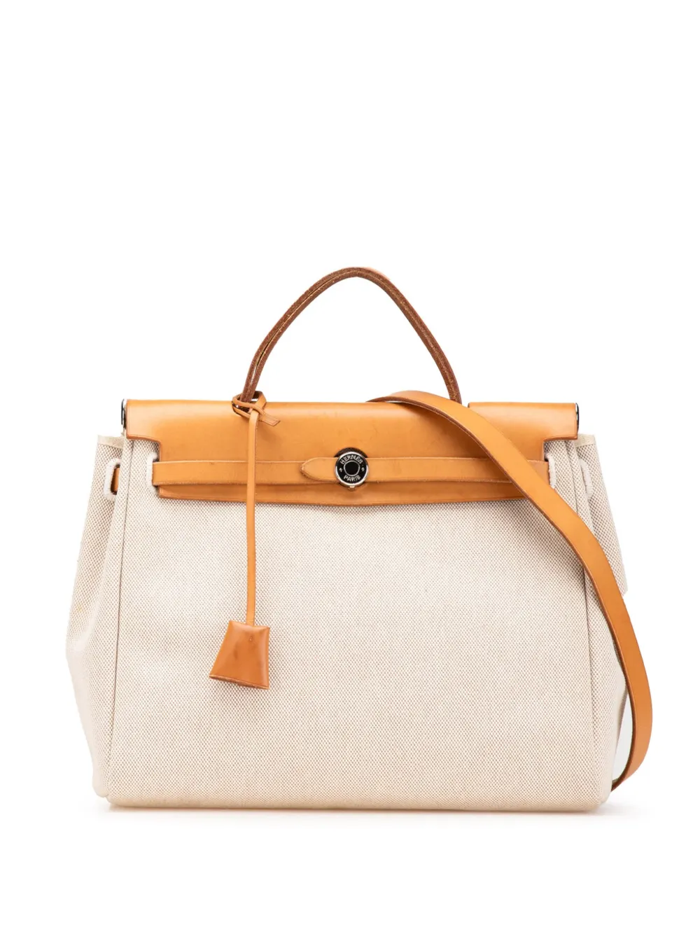 Hermès Pre-Owned 2003 トワル エールバッグ PM サッチェルバッグ - ブラウン Hermès Pre-Owned 2003 トワル エールバッグ PM サッチェルバッグ - ブラウン