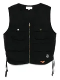 UNTITLED ARTWORKS cargo gilet - Black
