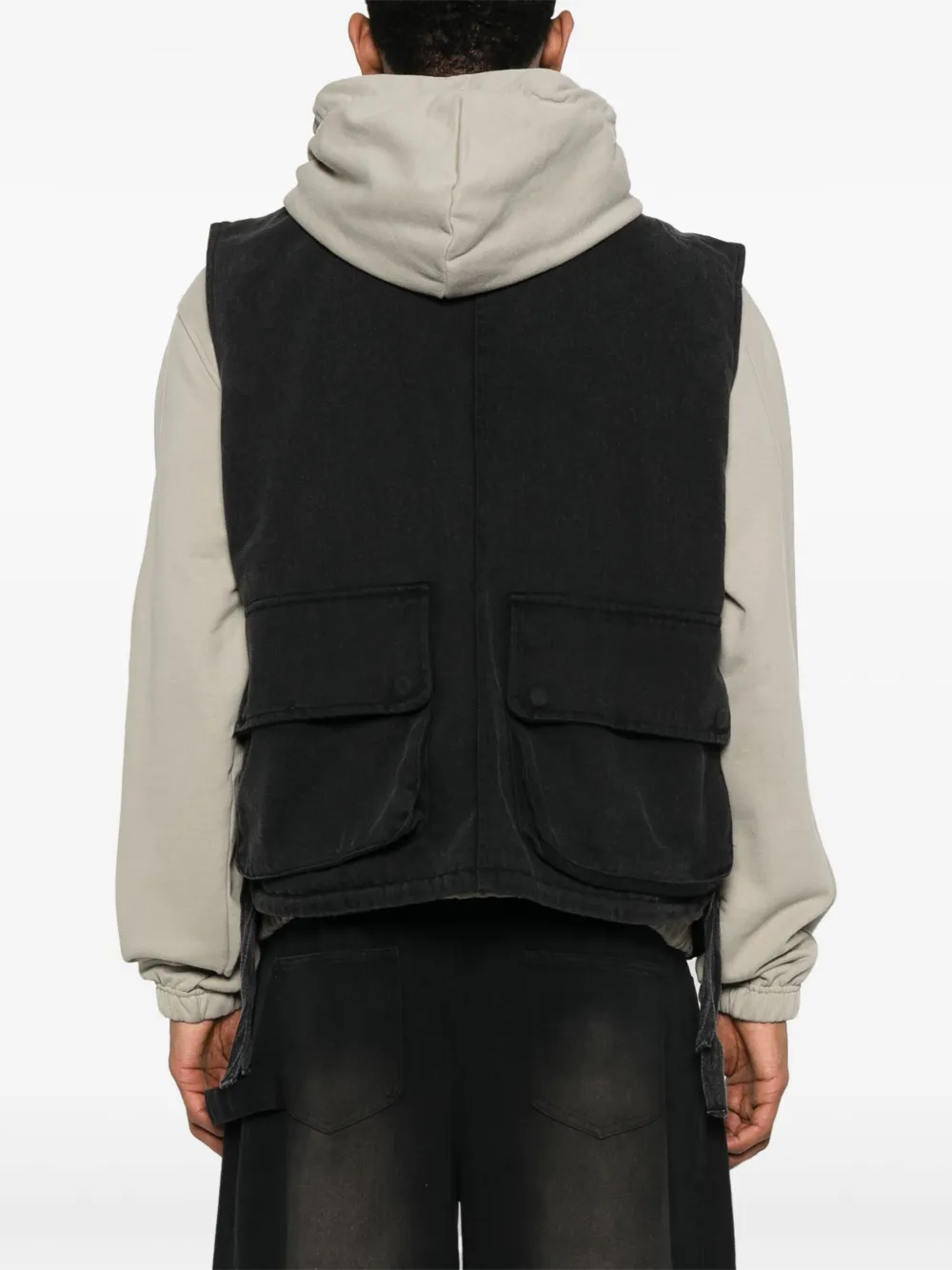 UNTITLED ARTWORKS Cargo bodywarmer Zwart