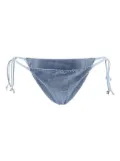 Fisico rhinestone-embellished bikini bottoms - Blue