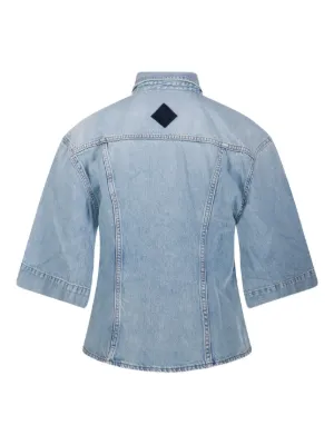 HAIKURE 売れ筋商品|||ハイクール シャツ トップス レディース Denim shirts Blue HAIKURE ハイクール シャツ トップス レディース Denim shirts Blue