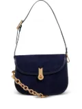 amato daniele suede shoulder bag - Blue