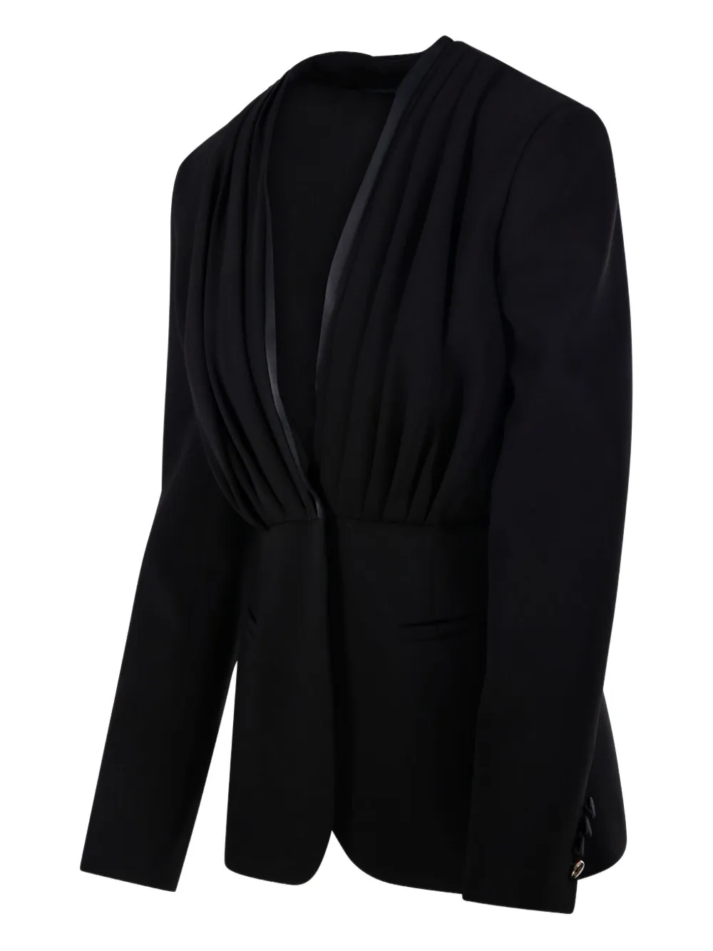 Max Mara Gedrapeerde blazer Zwart