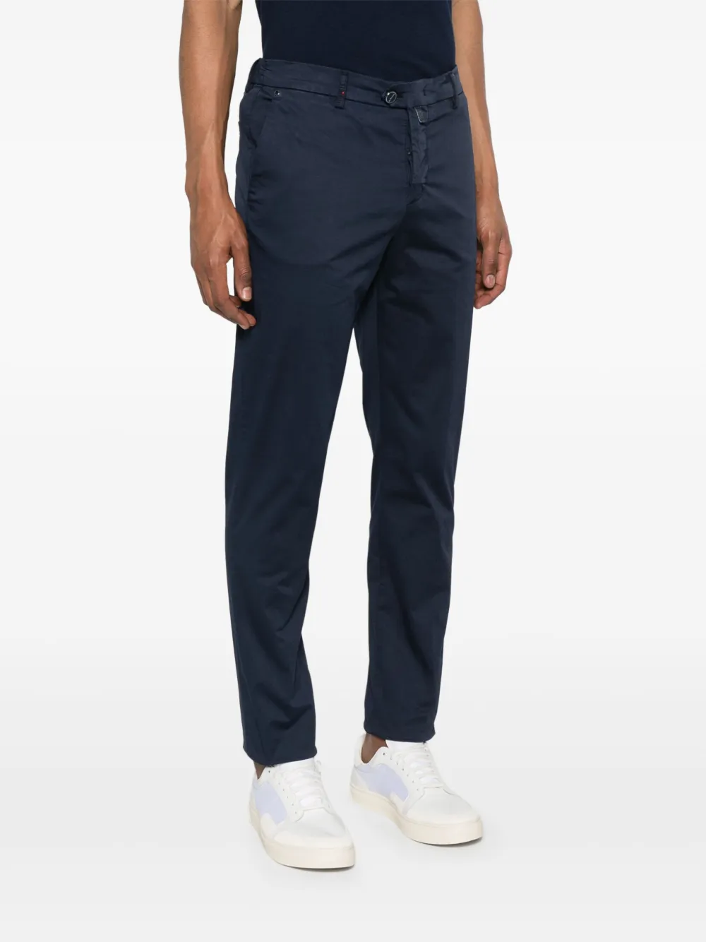 Shop Kiton Logo-patch Chinos
