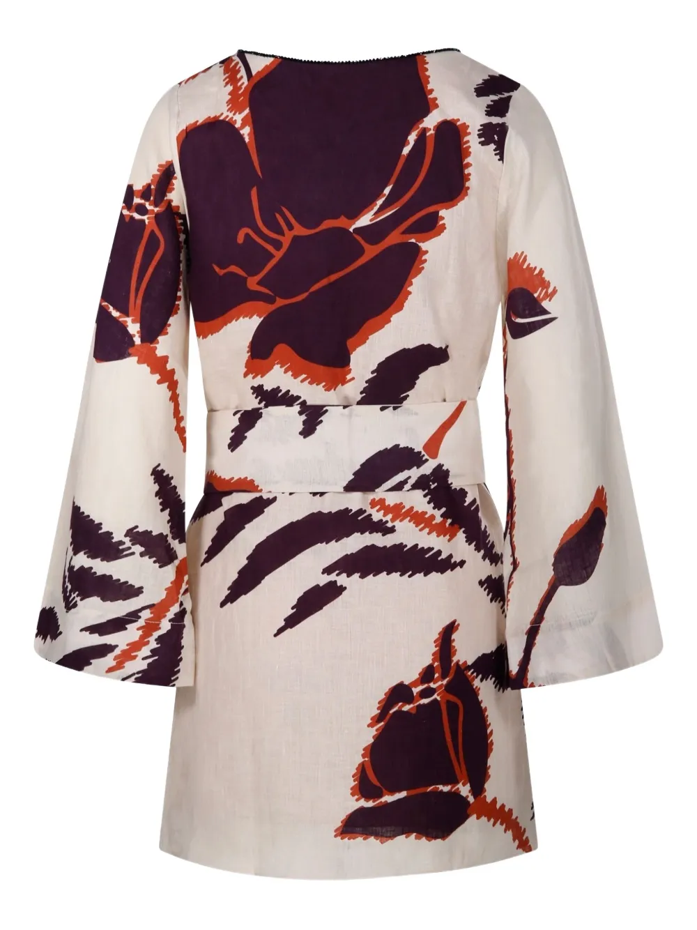 Juan de Dios Nazare floral-print mini dress - Beige