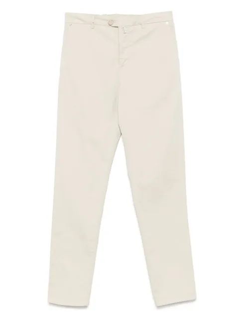 Kiton logo-patch chinos