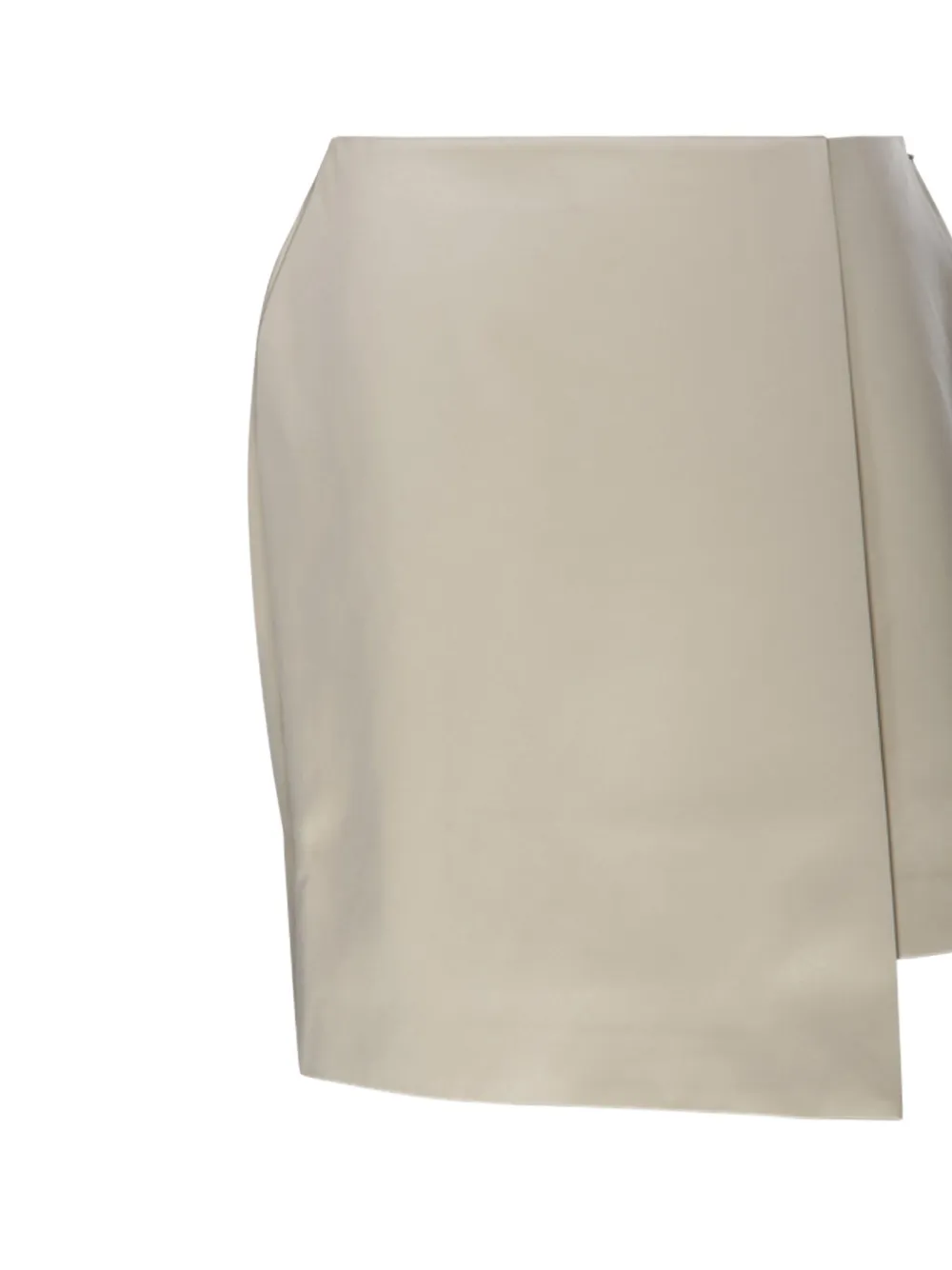 Shop By Malene Birger Raye Asymmetric Mini Skirt In Neutrals